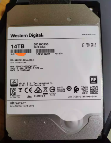 西數(shù)14T sata WUH721414ALE6L4企業(yè)級機械硬盤