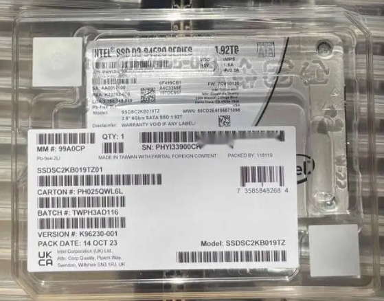 S4520 1.92T SSDSC2KB019TZ01企業(yè)級(jí)固態(tài)硬盤(pán)